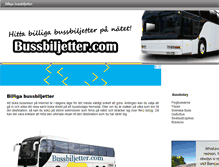 Tablet Screenshot of bussbiljetter.com